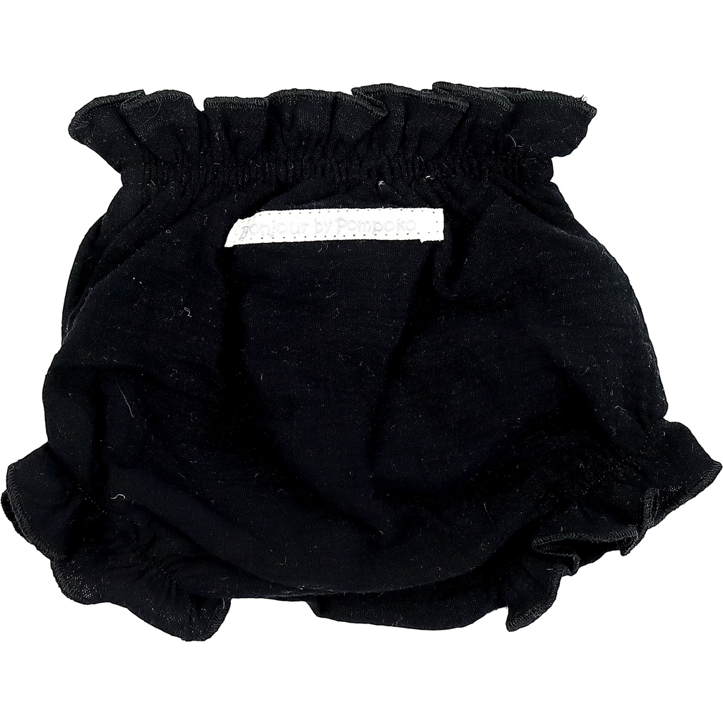 Black Cubrepañal Bambula Negro