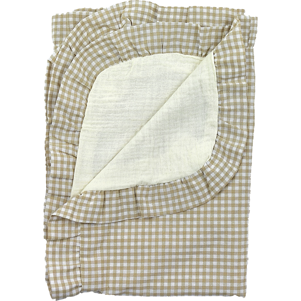 Light Gray Colchita de Verano Vichy Camel