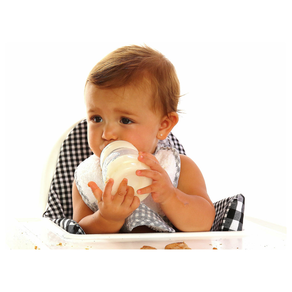 Dark Salmon Cojín para trona ANTILOP IKEA reversible Vichy Negro / Vichy Negro Plus