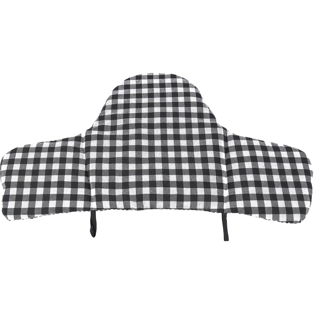 Light Gray Cojín para trona ANTILOP IKEA reversible Vichy Negro / Vichy Negro Plus