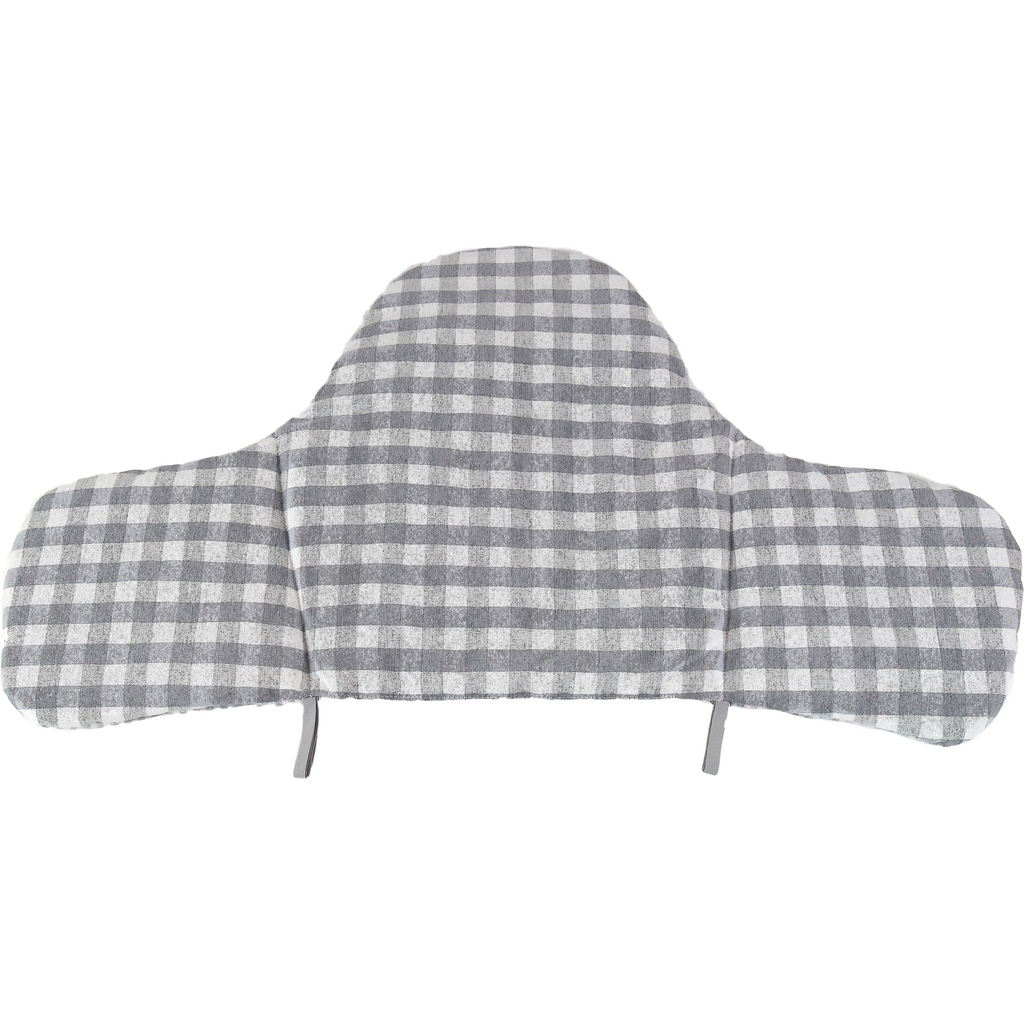 Gray Cojín para trona ANTILOP IKEA reversible Vichy Gris / Vichy Gris Plus