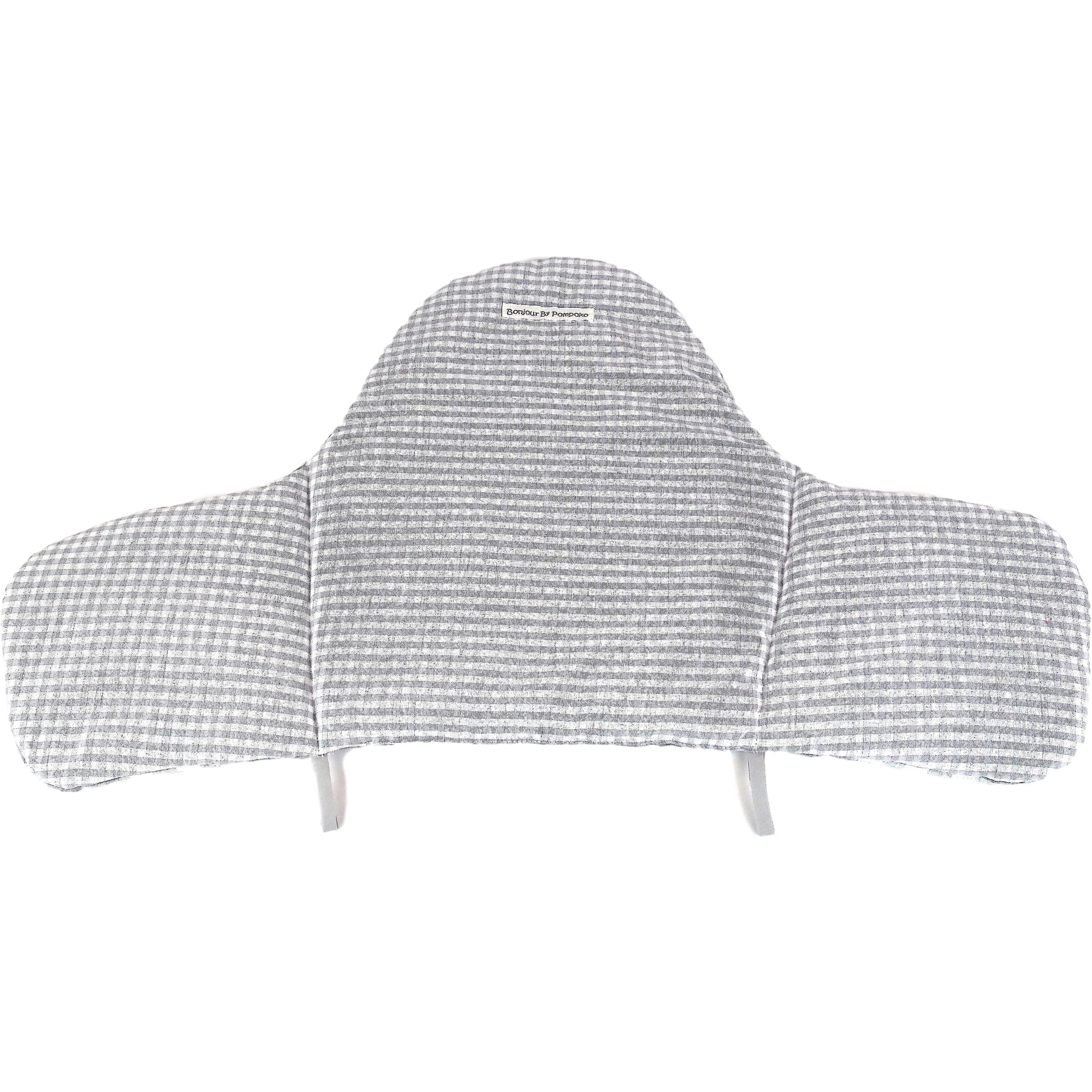 Light Gray Cojín para trona ANTILOP IKEA reversible Vichy Gris / Vichy Gris Plus