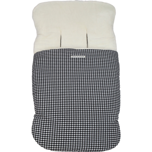 Light Gray Saco Silla Vichy Negro