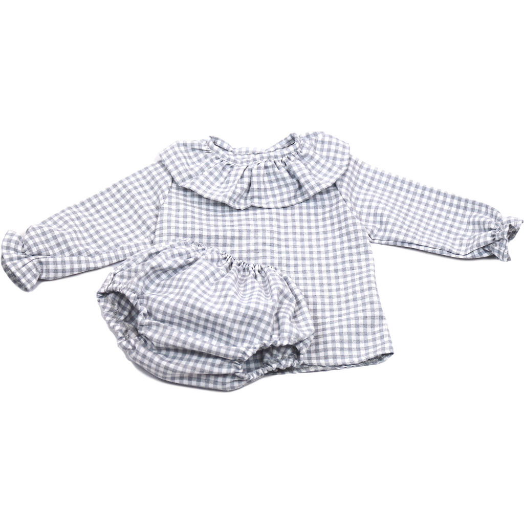 Light Gray Blusa Vichy Gris