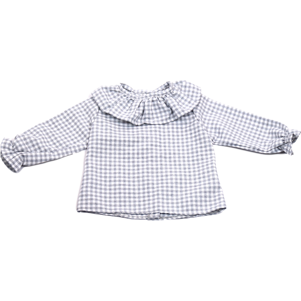 Light Gray Blusa Vichy Gris
