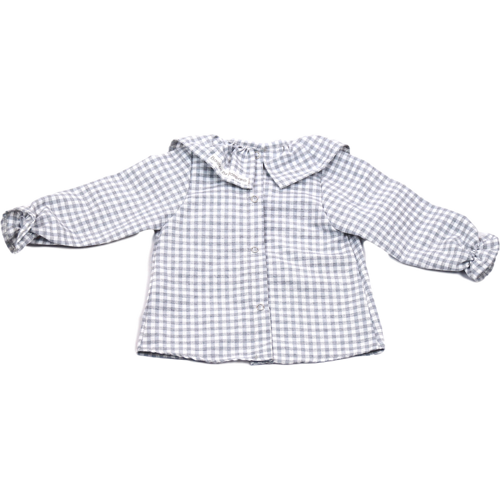 Light Gray Blusa Vichy Gris