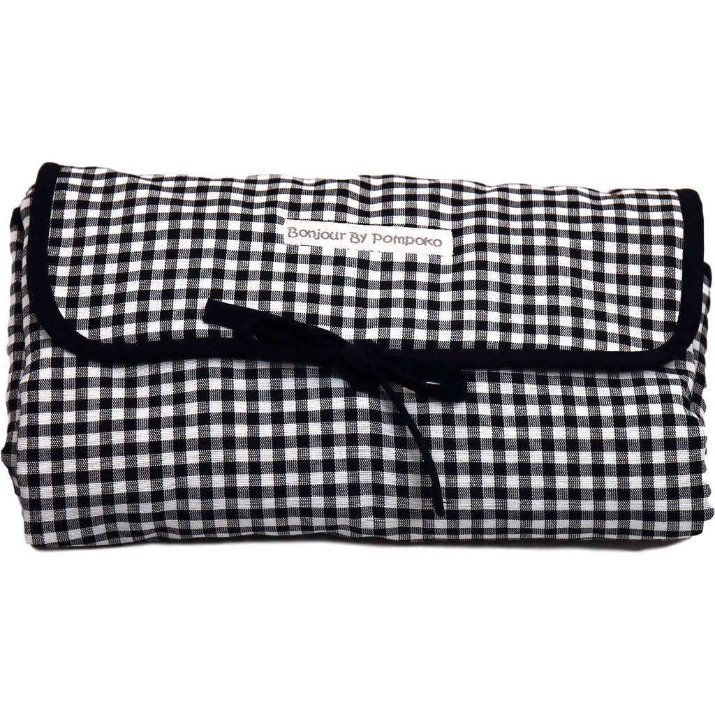 Light Gray Cambiador Vichy Negro