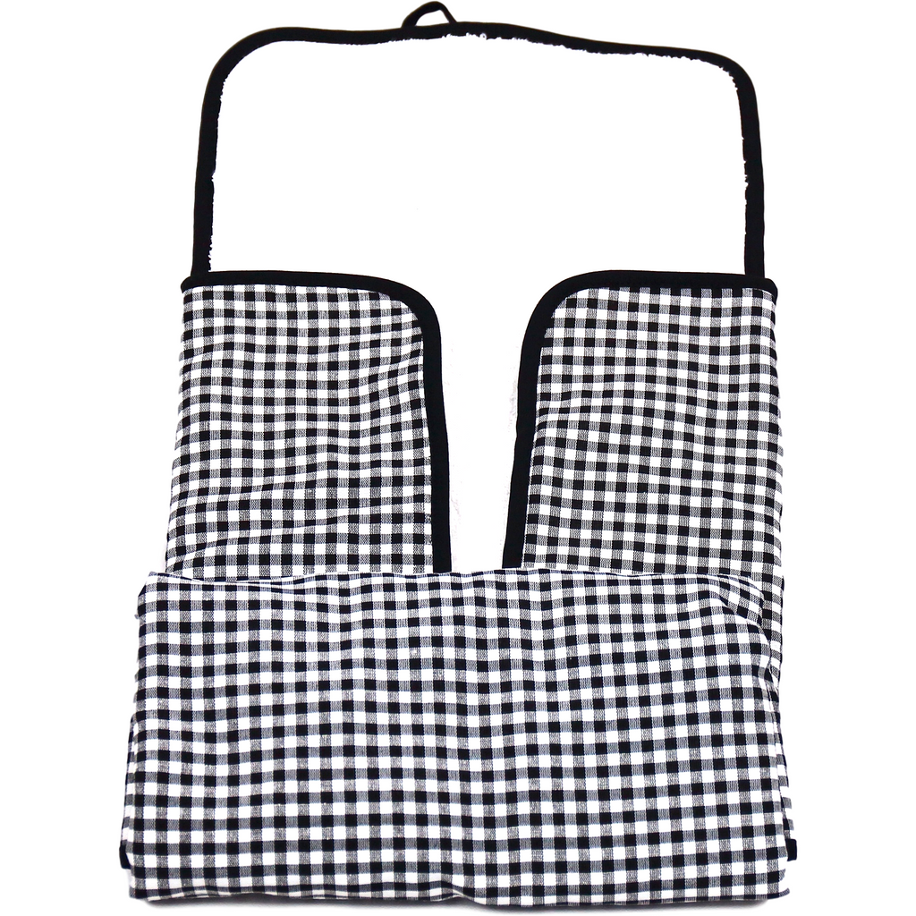Light Gray Cambiador Vichy Negro