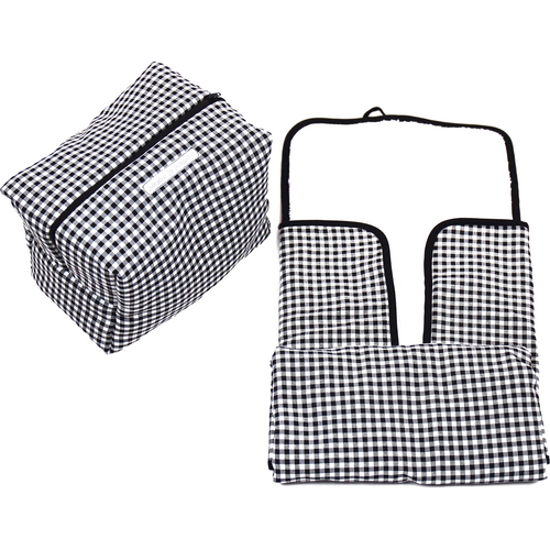 Light Gray Neceser Vichy Negro