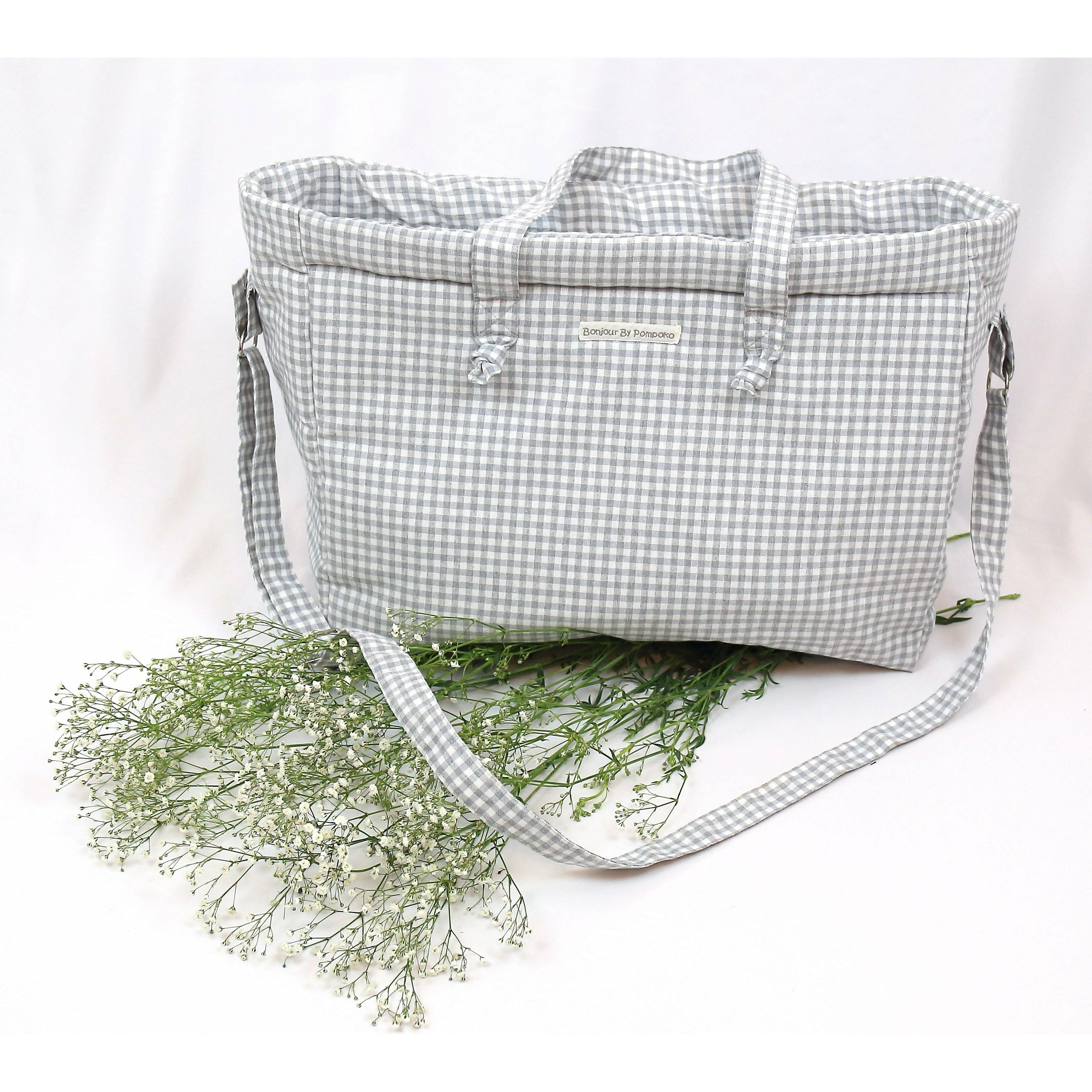 Light Gray Maternidad Vichy Gris