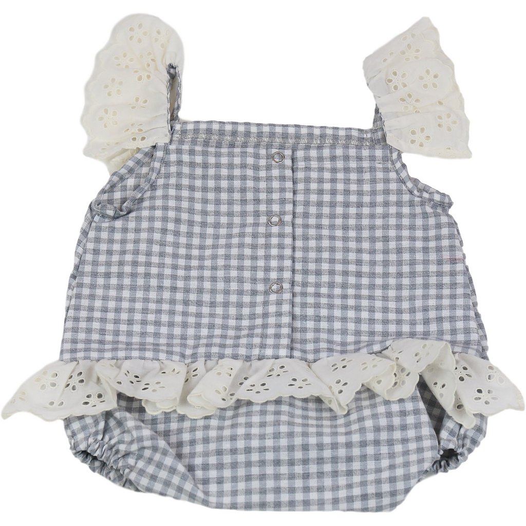 Gray Pelele Tirante Vichy Gris