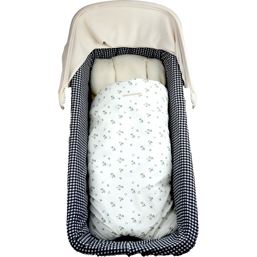 Black Cubrecapazo Vichy Negro