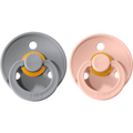 Dark Gray 2 Chupetes BIBS® Blush / Cloud