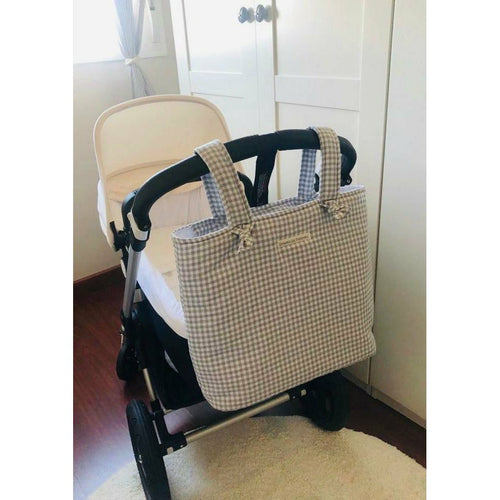 Rosy Brown Maxi Vichy Gris