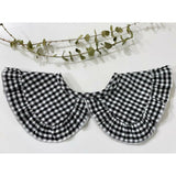 Light Gray Cuello Vichy Negro para Mamá