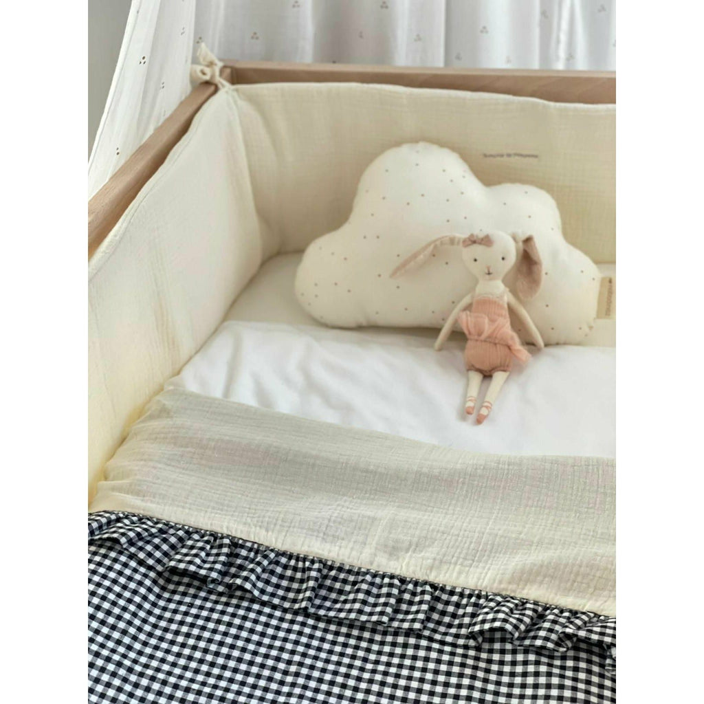 Gray Colchita de Verano Vichy Negro