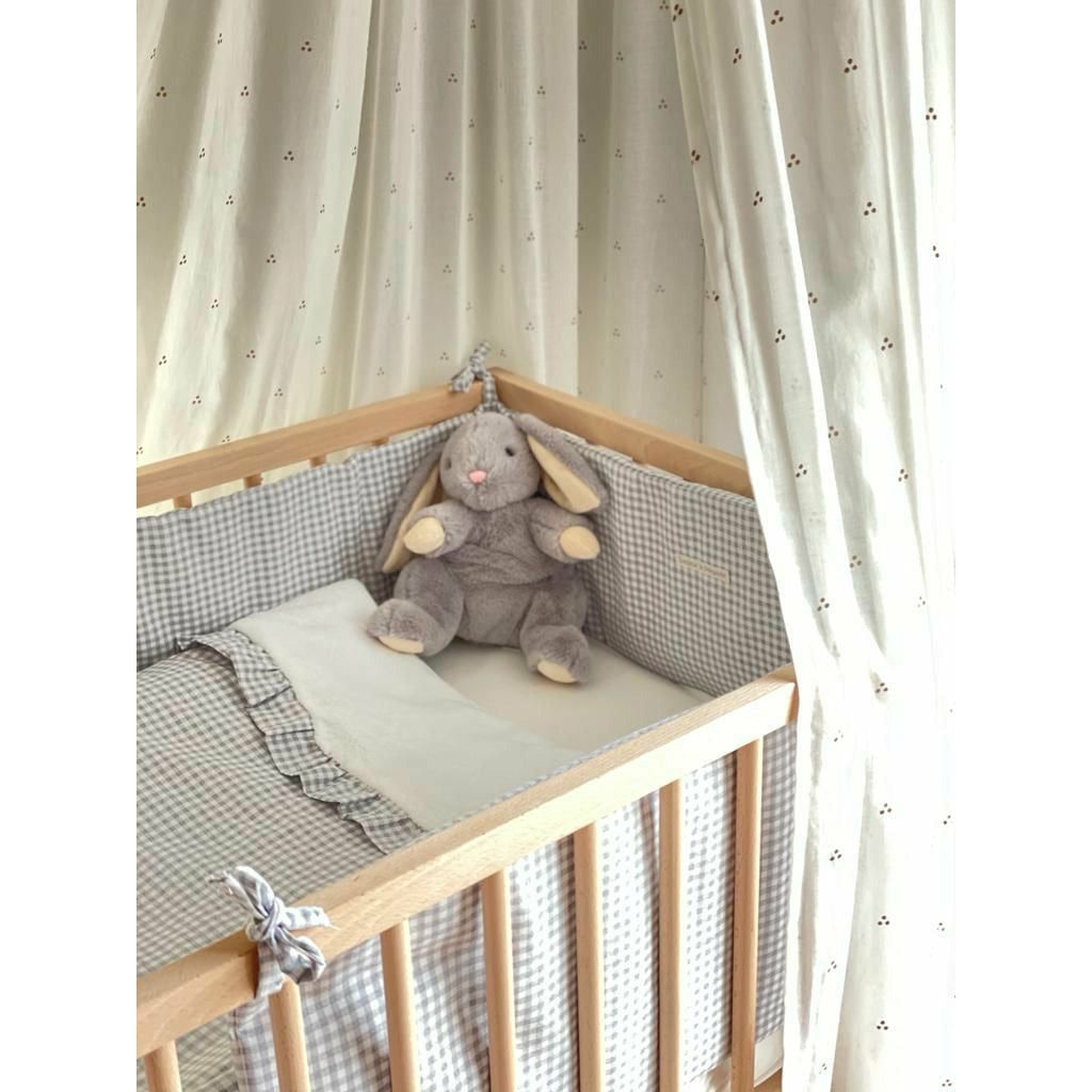 Dark Gray Chichonera Cuna Vichy Gris