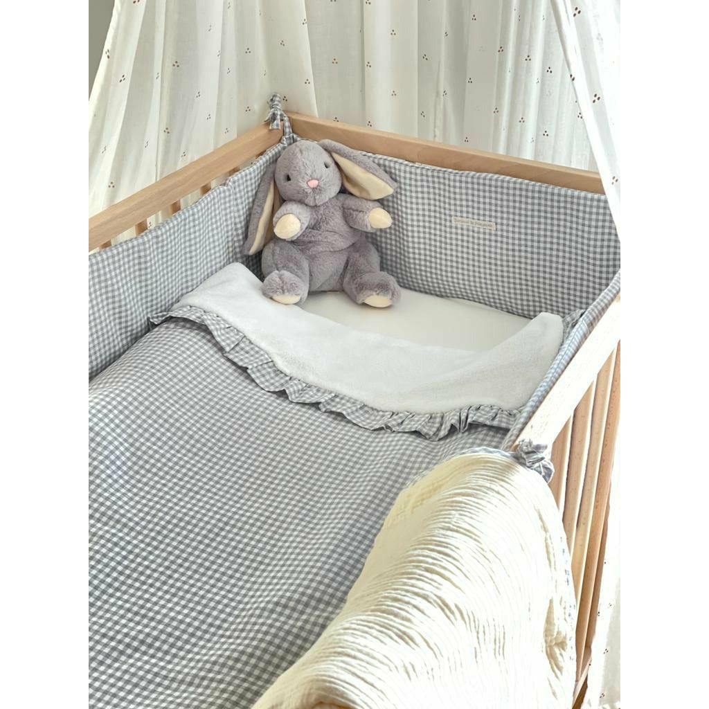 Gray Chichonera Cuna Vichy Gris