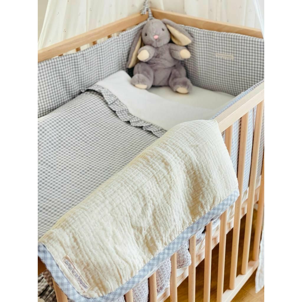 Gray Chichonera Cuna Vichy Gris