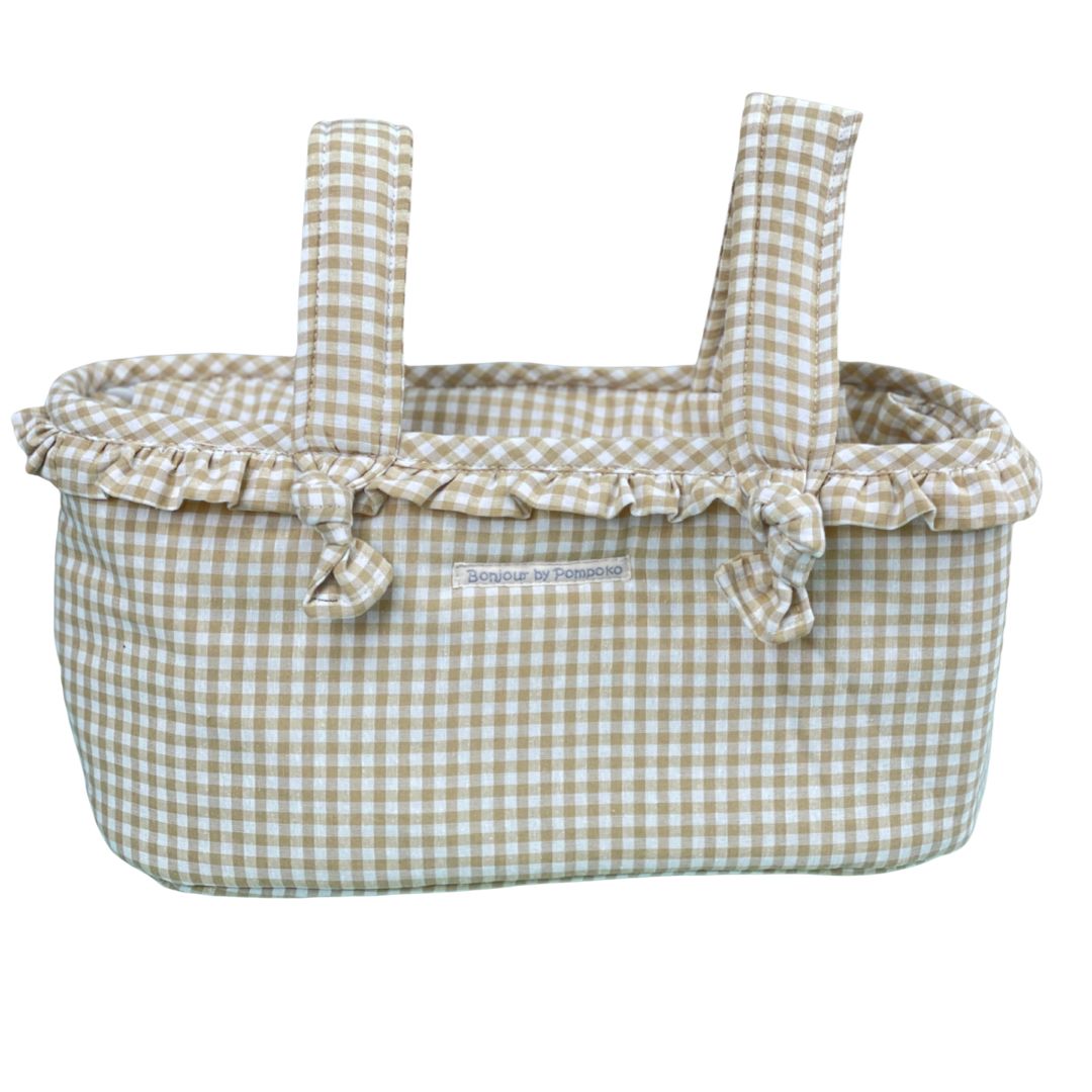 Dark Gray Mini Paris Vichy Camel