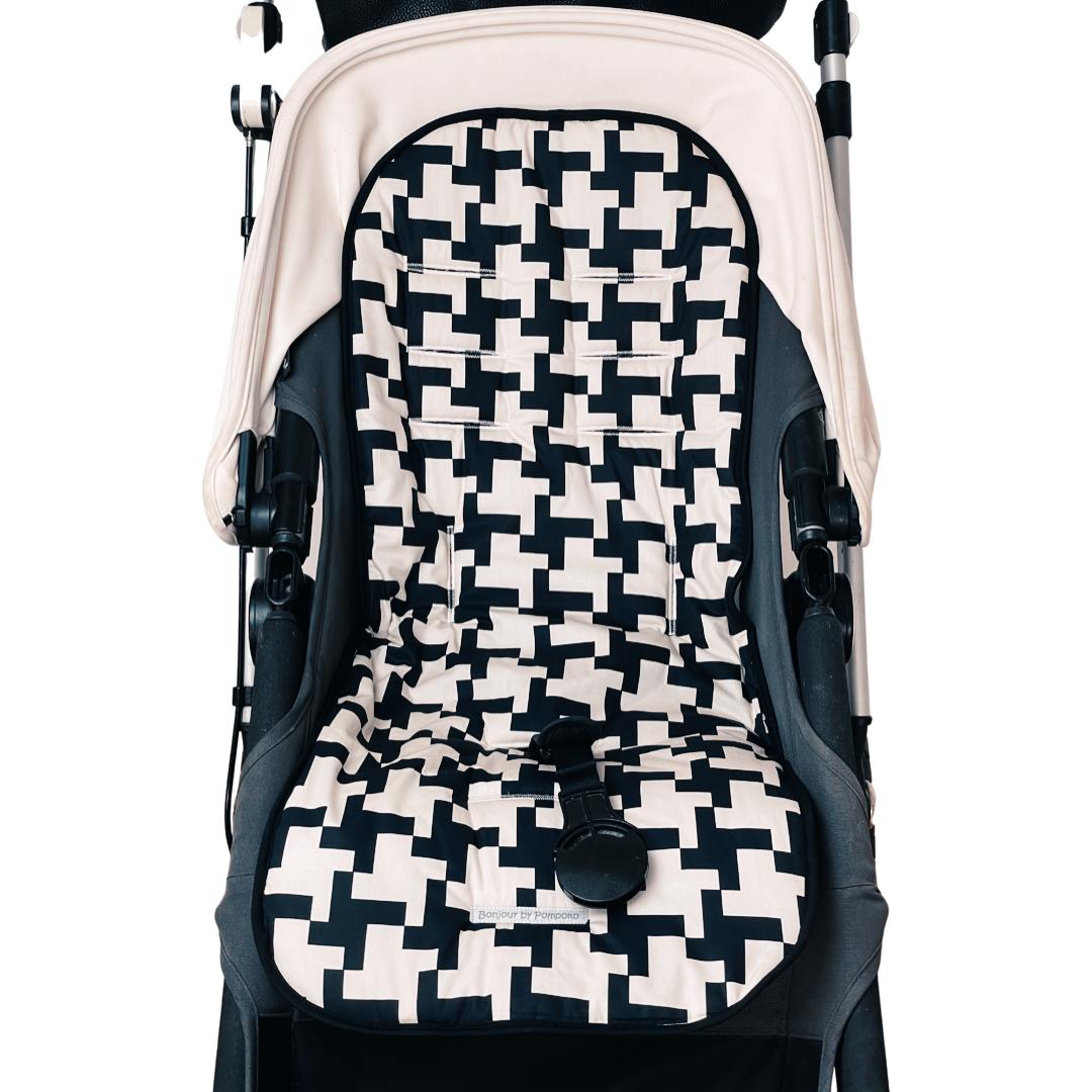 Black Colchoneta Universal Pata de Gallo