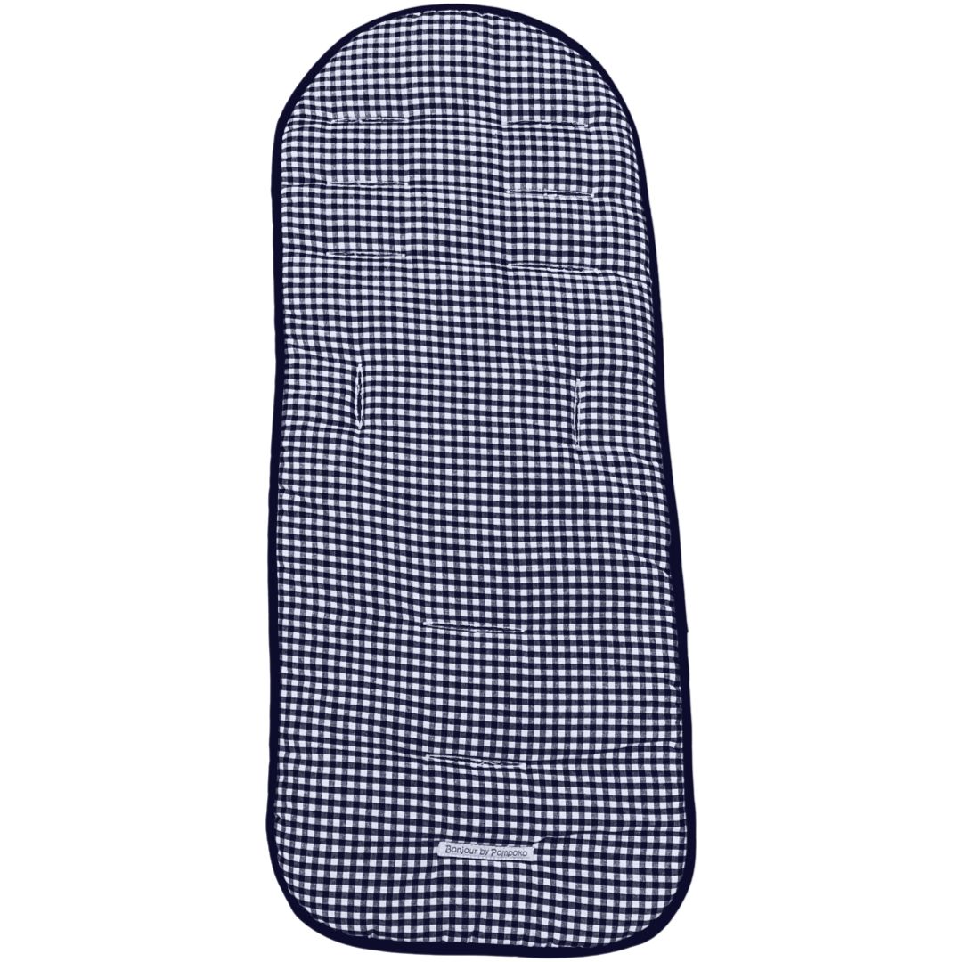 Dark Slate Gray Colchoneta Universal Vichy Azul Marino