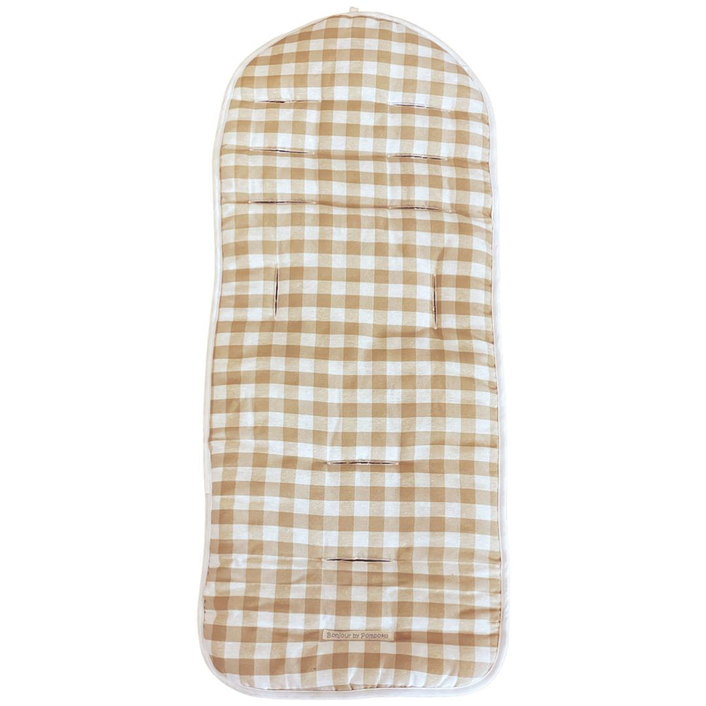 Light Gray Colchoneta Universal Vichy Camel Plus