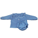 Steel Blue Blusa Baby Blue