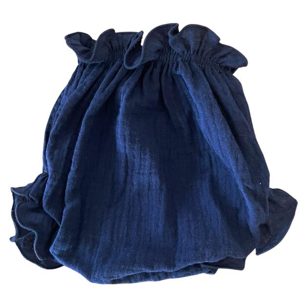 Dark Slate Gray Cubrepañal Bambula Azul Marino