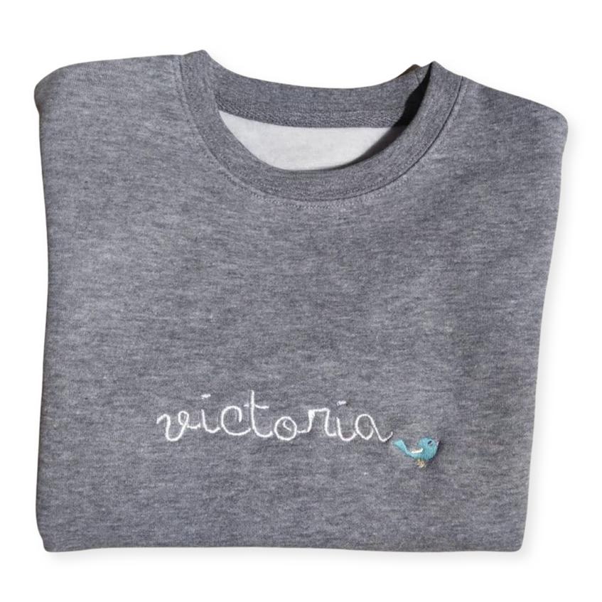 Sudadera Personalizada Gris Niño