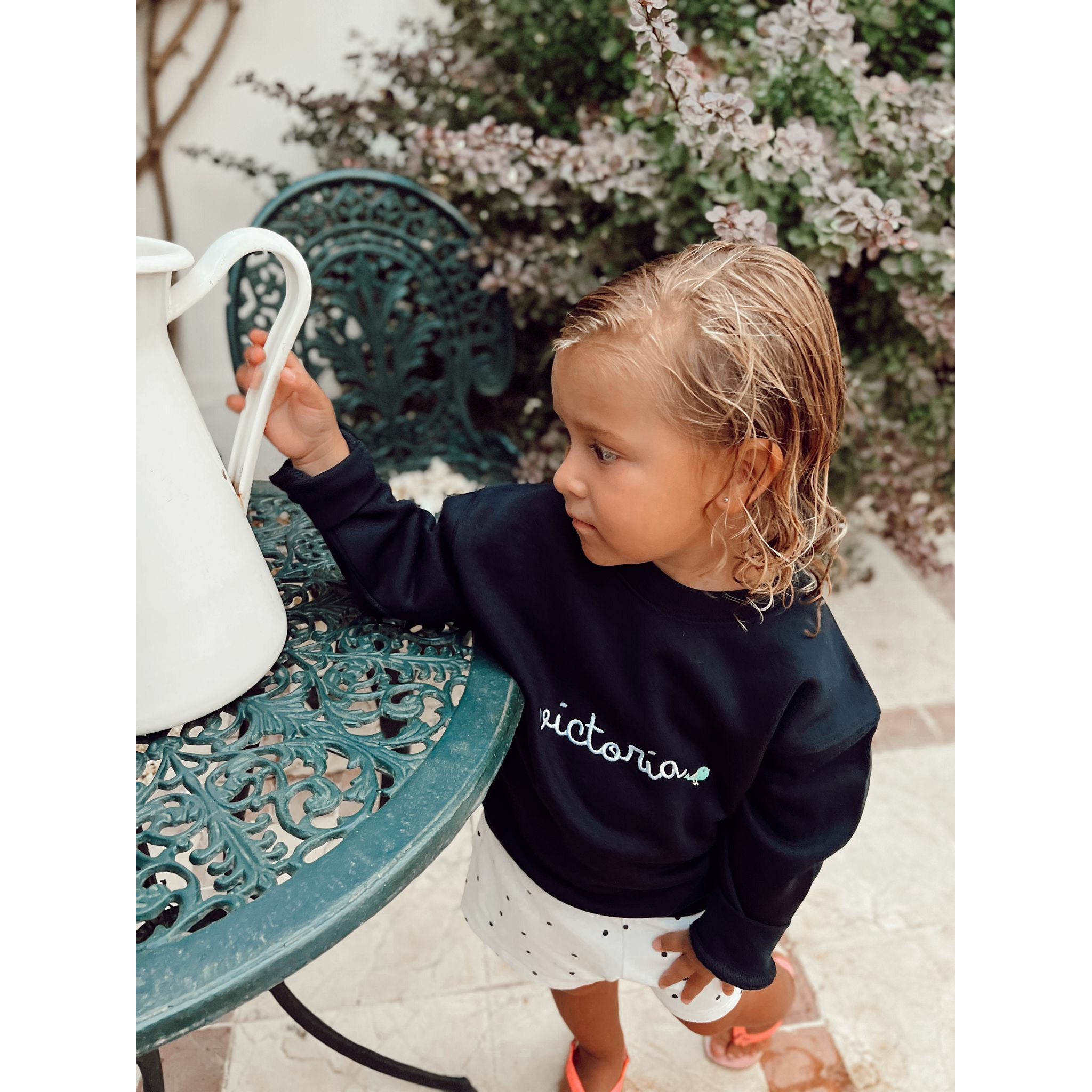 Sudadera Personalizada Azul Marino Niño