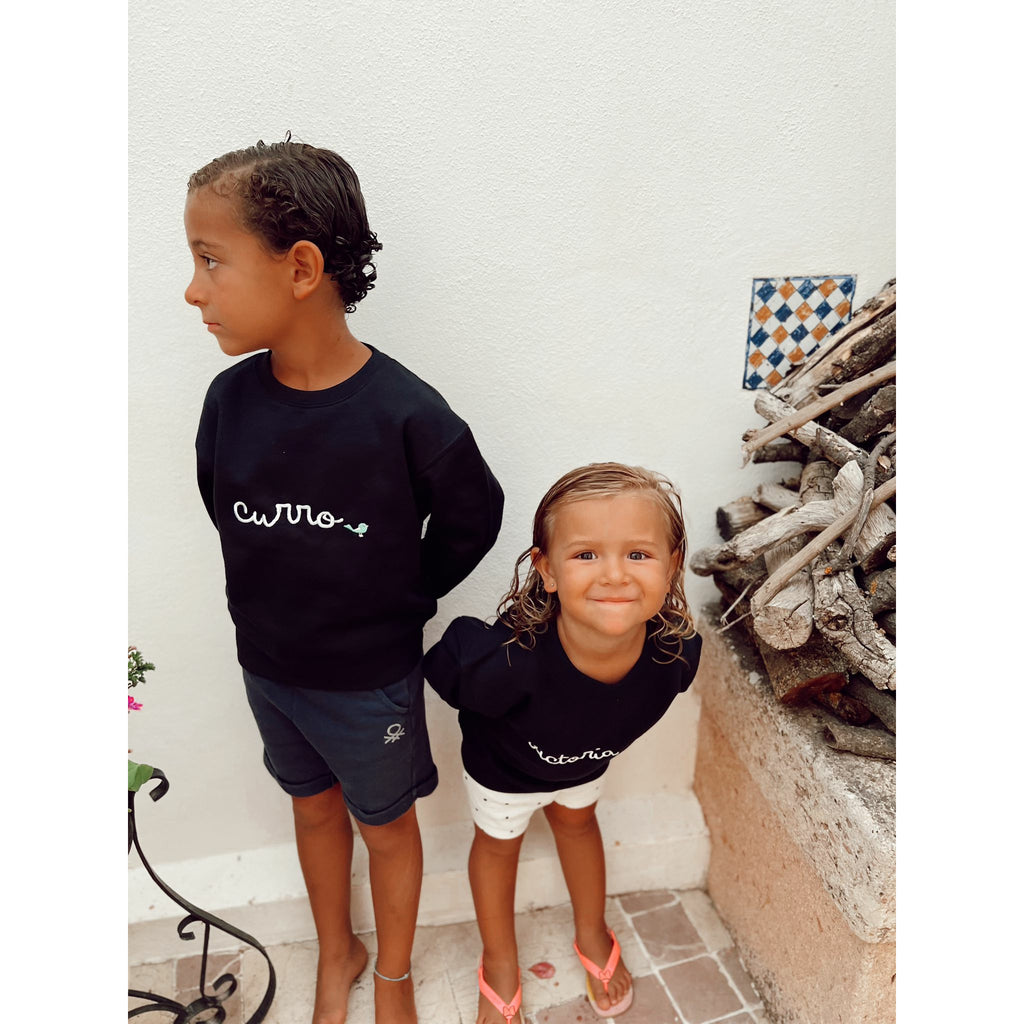 Sudadera Personalizada Azul Marino Niño