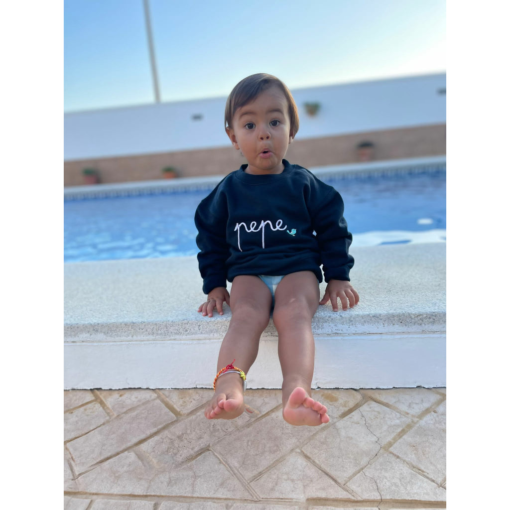 Sudadera Personalizada Azul Marino Niño