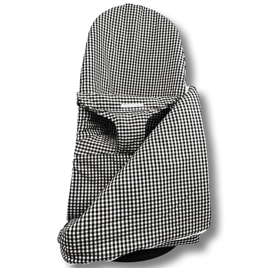 Funda Hamaca Babybjörn con Saco Vichy Negro