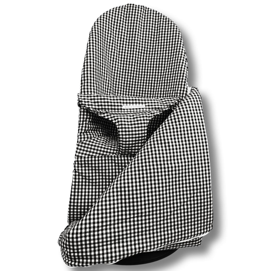 Funda Hamaca Babybjörn con Saco Vichy Negro
