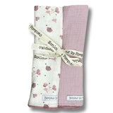 Pack Muselinas Flor Japón Rosa
