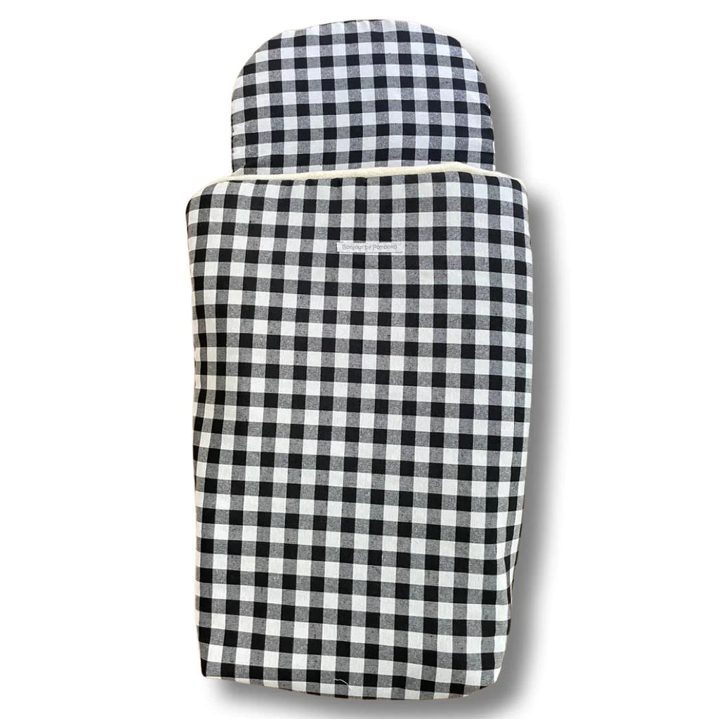 Saco Capazo Vichy Negro Plus de Entretiempo