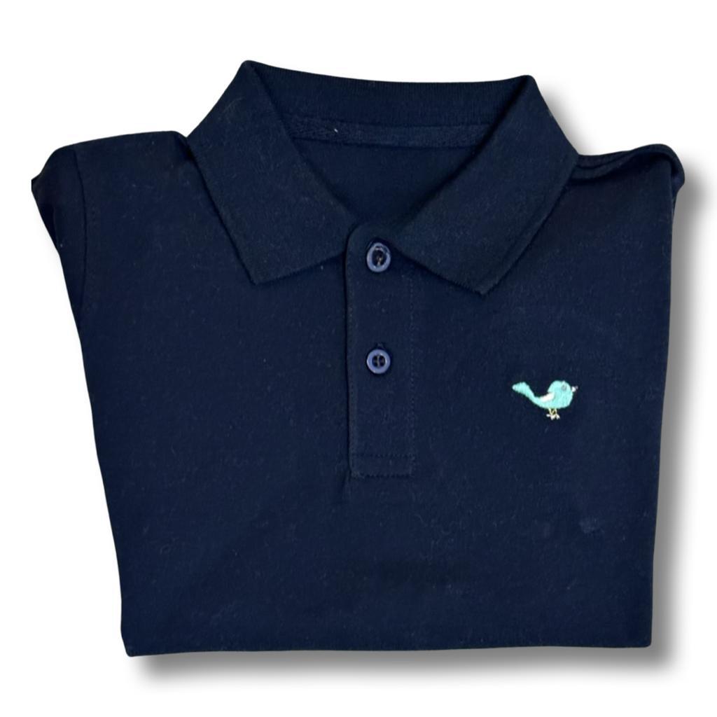 Polo Manga Corta Azul Marino