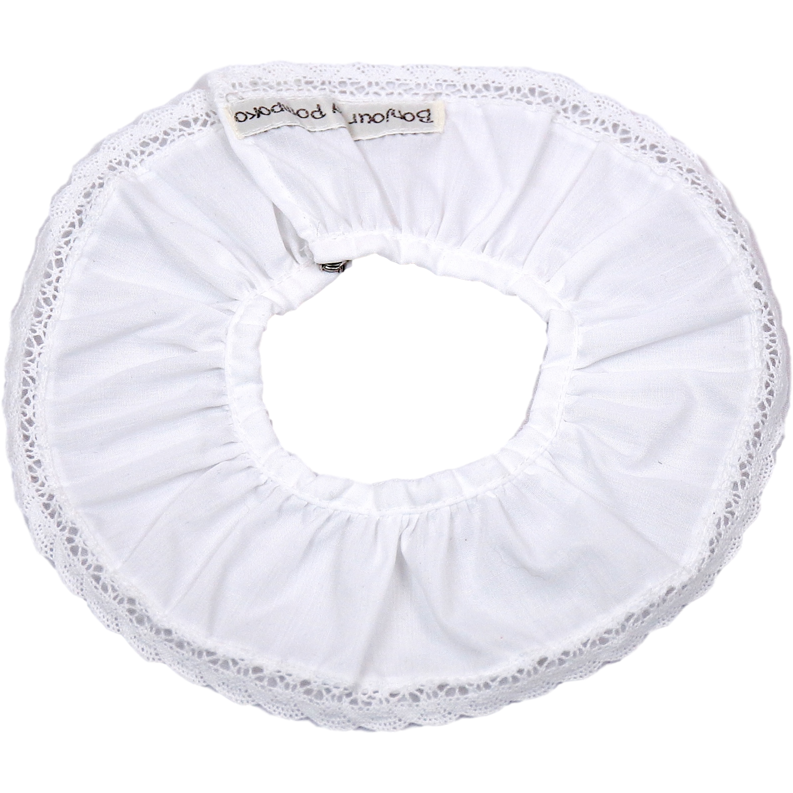 Lavender Cuello Encaje Blanco