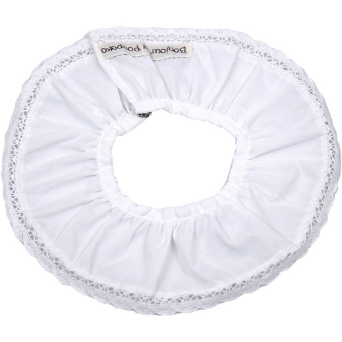 Lavender Cuello Encaje Blanco